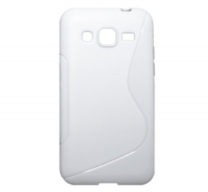 Szilikon telefonv&eacute;dő (S-line) FEH&Eacute;R [Samsung Galaxy Core Prime LTE (SM-G361)]