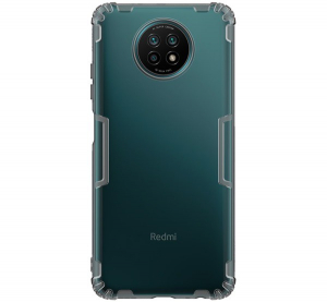 NILLKIN NATURE szilikon telefonvédő (közepesen ütésálló, légpárnás sarok, 0.6 mm, ultravékony) SZÜRKE [Xiaomi Redmi Note 9 5G]