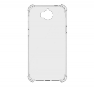 Szilikon telefonvédő (közepesen ütésálló, légpárnás sarok) ÁTLÁTSZÓ [Huawei Y5 (2017)]
