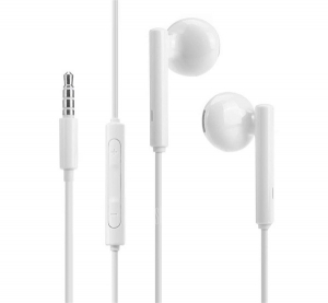 HUAWEI fülhallgató SZTEREO (3.5mm jack, felvevő gomb) FEHÉR (AM-115) gigapack csomagolás