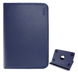 ENKAY tok &aacute;ll&oacute;, bőr hat&aacute;s&uacute; (FLIP, asztali tart&oacute; funkci&oacute;, 360&deg;-ban forgathat&oacute;, univerz&aacute;lis, 8" m&eacute;ret) S&Ouml;T&Eacute;TK&Eacute;K [Samsung Galaxy Tab Active LTE (SM-T365)