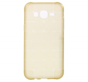 Szilikon telefonvédő (kocka minta) ARANY [Samsung Galaxy J5 (2015) SM-J500]