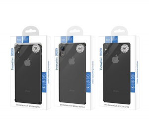 HOCO ICE SHIELD szilikon telefonv&eacute;dő (k&ouml;zepesen &uuml;t&eacute;s&aacute;ll&oacute;, l&eacute;gp&aacute;rn&aacute;s sarok, &aacute;tl&aacute;tsz&oacute; h&aacute;tlap) &Aacute;TL&Aacute;TSZ&Oacute; [Apple iPhone XS Max 6.5]