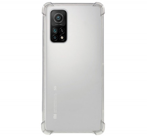 Szilikon telefonvédő (közepesen ütésálló, légpárnás sarok) ÁTLÁTSZÓ [Xiaomi Mi 10T Pro 5G]