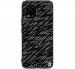 NILLKIN TWINKLE szilikon telefonvédő (közepesen ütésálló, műanyag hátlap, környezetbarát, csillogó) FEKETE [Xiaomi Mi 10 Lite 5G]