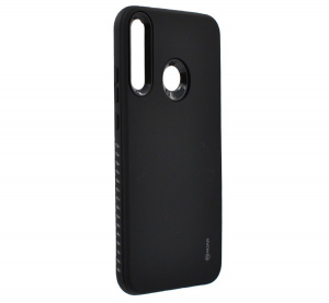 ROAR RICO ARMOR szilikon telefonv&eacute;dő (k&ouml;zepesen &uuml;t&eacute;s&aacute;ll&oacute;, műanyag h&aacute;tlap, matt) FEKETE [Huawei P40 Lite E / Y7p]