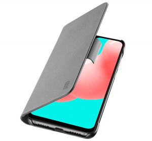 CELLULARLINE BOOK AGENDA tok &aacute;ll&oacute;, bőr hat&aacute;s&uacute; (FLIP, oldalra ny&iacute;l&oacute;, asztali tart&oacute; funkci&oacute;, RFID v&eacute;delem) FEKETE [Samsung Galaxy A32 4G (SM-A325)]