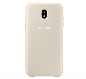 SAMSUNG műanyag telefonv&eacute;dő (dupla r&eacute;tegű, gum&iacute;rozott) ARANY [Samsung Galaxy J5 (2017) SM-J530 EU]