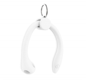 Szilikon tartó (fülkampó, elvesztés gátló, Apple AirPods / Airpods 2 / Airpods Pro / Freebuds 3 kompatibilis) ÁTLÁTSZÓ