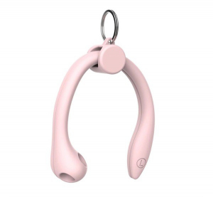Szilikon tartó (fülkampó, elvesztés gátló, Apple AirPods / Airpods 2 / Airpods Pro / Freebuds 3 kompatibilis) RÓZSASZÍN