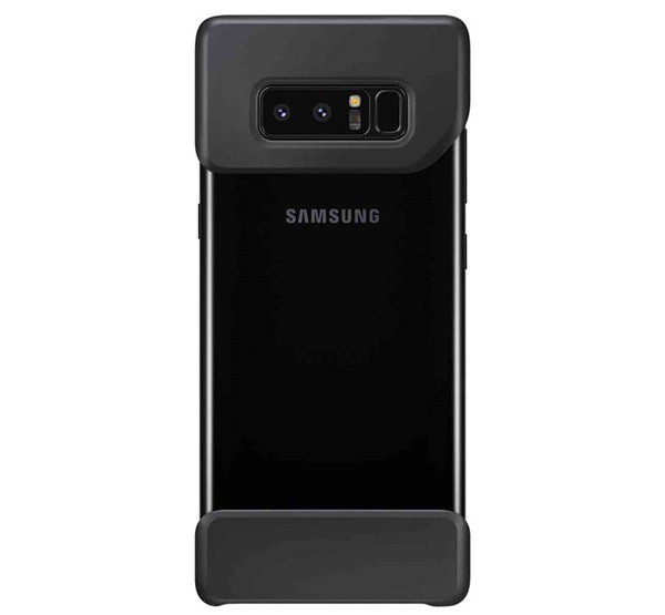 SAMSUNG műanyag telefonvédő (2 részes) FEKETE [Samsung Galaxy Note 8 (SM-N950F)]
