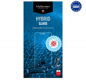 MYSCREEN DIAMOND HYBRIDGLASS BacteriaFREE képernyővédő üveg (flexibilis, antibakteriális, 3H, NEM íves) ÁTLÁTSZÓ [Samsung Galaxy A12 (SM-A125F / SM-A1