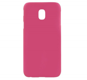 Műanyag telefonvédő (gumírozott) RÓZSASZÍN [Samsung Galaxy J3 (2017) SM-J330 EU]