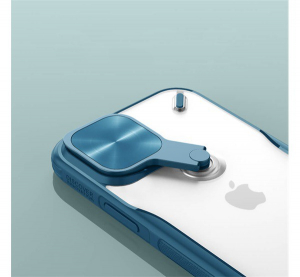 NILLKIN CYCLOPS műanyag telefonv&eacute;dő (k&ouml;zepesen &uuml;t&eacute;s&aacute;ll&oacute;, l&eacute;gp&aacute;rn&aacute;s sarok, kamerav&eacute;dő, kit&aacute;maszt&oacute;) PIROS [Apple iPhone 12 mini]