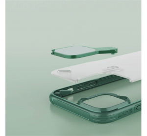 NILLKIN CYCLOPS műanyag telefonv&eacute;dő (k&ouml;zepesen &uuml;t&eacute;s&aacute;ll&oacute;, l&eacute;gp&aacute;rn&aacute;s sarok, kamerav&eacute;dő, kit&aacute;maszt&oacute;) PIROS [Apple iPhone 12 mini]