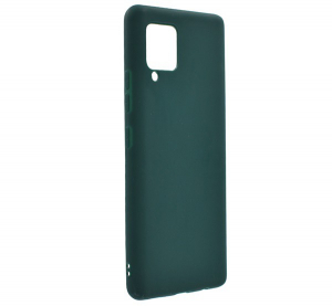 Szilikon telefonvédő (matt) SÖTÉTZÖLD [Samsung Galaxy A42 5G (SM-A425F)]