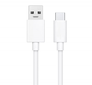 OPPO adatkábel és töltő (USB - Type-C, gyorstöltés támogatás, 100cm) FEHÉR (4813277)