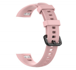 Pótszíj (szilikon, állítható, 16.5 mm) RÓZSASZÍN [Honor Band 4]