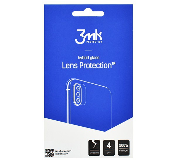 3MK kameravédő üveg 4db (2.5D lekerekített szél, karcálló, ultravékony, 0,2mm, 7H) ÁTLÁTSZÓ [Samsung Galaxy S22 Plus 5G (SM-S906)]
