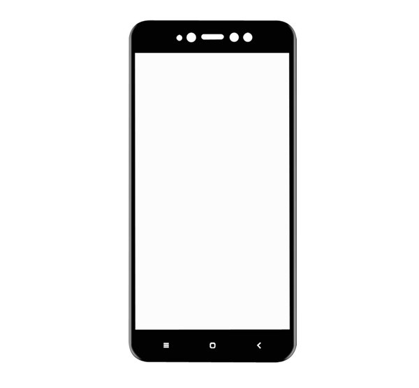ENKAY képernyővédő üveg (3D full cover, íves, karcálló, 0.2mm, 9H) FEKETE [Xiaomi Redmi Note 5A]