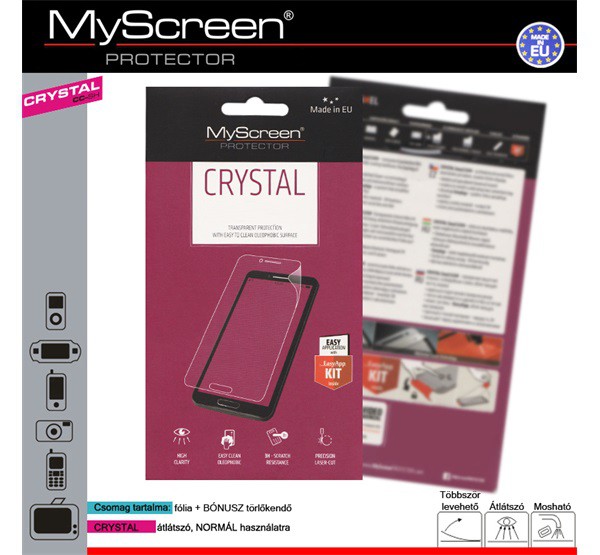 MYSCREEN CRYSTAL képernyővédő fólia (3H) ÁTLÁTSZÓ [Sony Xperia E5 (F3311)]