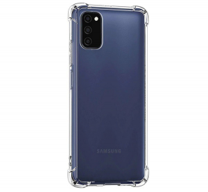 Szilikon telefonvédő (közepesen ütésálló, légpárnás sarok) ÁTLÁTSZÓ [Samsung Galaxy A03s (SM-A037F)]