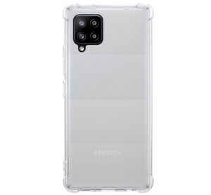 Szilikon telefonvédő (közepesen ütésálló, légpárnás sarok) ÁTLÁTSZÓ [Samsung Galaxy A42 5G (SM-A425F)]