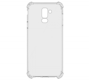 Szilikon telefonvédő (közepesen ütésálló, légpárnás sarok) ÁTLÁTSZÓ [Samsung Galaxy A6+ (2018) SM-A605F]