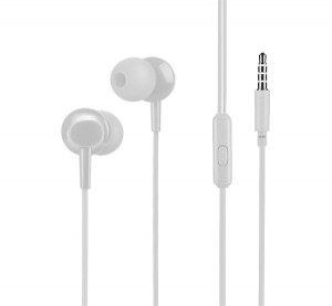 HOCO M14 fülhallgató SZTEREO (3.5mm jack, mikrofon, felvevő gomb) FEHÉR (M14_W)