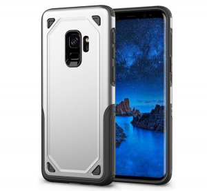 Defender műanyag telefonv&eacute;dő (k&ouml;zepesen &uuml;t&eacute;s&aacute;ll&oacute;, szilikon belső, ultrav&eacute;kony) EZ&Uuml;ST [Samsung Galaxy S9 (SM-G960)]