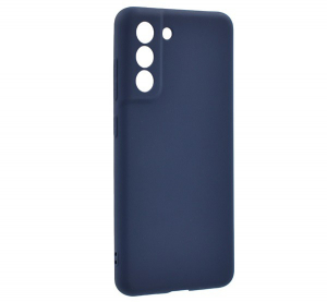 Szilikon telefonvédő (matt) SÖTÉTKÉK [Samsung Galaxy S21 FE (SM-G990)]