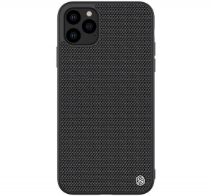 NILLKIN TEXTURED műanyag telefonvédő (érdes felület, közepesen ütésálló, szilikon keret, 3D minta) FEKETE [Apple iPhone 11 Pro Max]