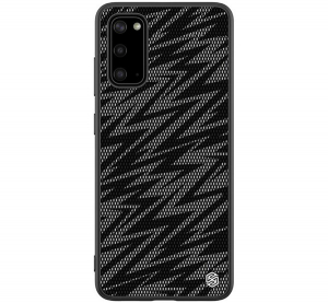 NILLKIN TWINKLE szilikon telefonvédő (közepesen ütésálló, műanyag hátlap, környezetbarát, csillogó) FEKETE [Samsung Galaxy S20 5G (SM-G981U)]