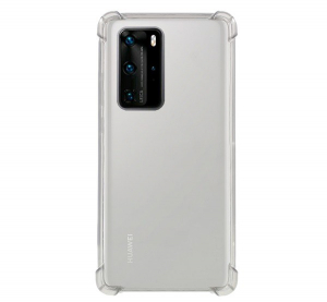Szilikon telefonvédő (közepesen ütésálló, légpárnás sarok) ÁTLÁTSZÓ [Huawei P40 Pro 5G]