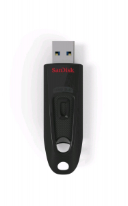 Pen Drive 16GB USB 3.0 SanDisk Ultra fekete (SDCZ48-016G-U46 / 123834)