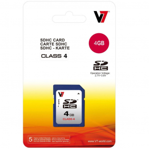 4GB SDHC V7 Secure memóriakártya (VASDH4GCL4R-2E)
