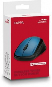 Speedlink KAPPA vezeték nélküli optikai egér kék-fekete (SL-630011-BE)