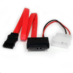 StarTech.com SATA -> SATA + MOLEX k&aacute;bel piros (SLSATAF12)