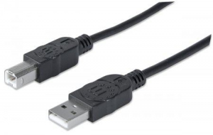 Manhattan USB 2.0 A-B M/M összekötő kábel 3m  (333382)