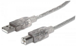 Manhattan USB 2.0 A-B M/M &ouml;sszek&ouml;tő k&aacute;bel 5m  (345408)