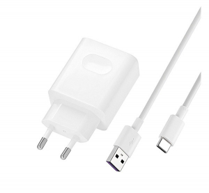 HUAWEI hálózati töltő USB aljzat (10V / 4000mA, 40W, PD gyorstöltés támogatás + Type-C kábel) FEHÉR (CP84 / HW-100400E)