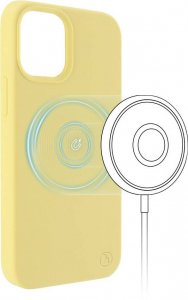 Hama MagCase Finest Feel PRO Cover Apple iPhone 12 mini  hátlap tok sárga (00196793)