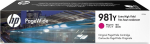 HP 981Y extra nagy kapacit&aacute;s&uacute; PageWide patron magenta (L0R14A)