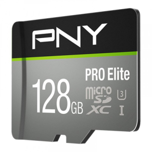 128GB microSDXC PNY PRO Elite U3 A1 V30 + adapter (P-SDU128V31100PRO-GE)