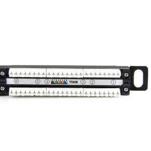 Startech.com 24 port 0.5U 19" Cat5e Patch panel (PANELHU24)