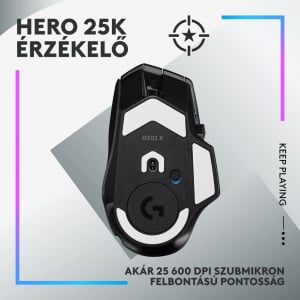 Logitech G502 X Plus Gamer egér játékhoz fekete RGB (910-006162 / 910-006163)