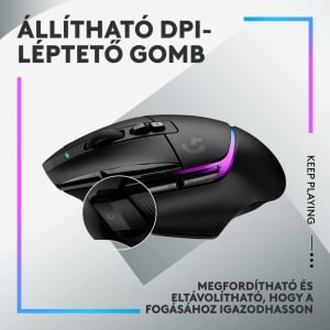 Logitech G502 X Plus Gamer egér játékhoz fekete RGB (910-006162 / 910-006163)