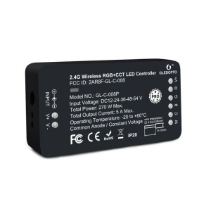 Gledopto Zigbee Pro RGB+CCT LED vezérlés (Zigbee+RF) 12V / 24V / 36V / 48V / 54V DC (GLE-REL-C008P)