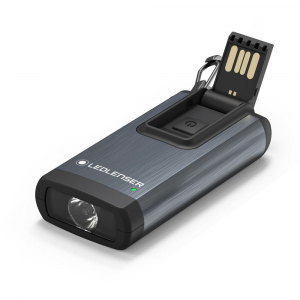 LEDLENSER K6R t&ouml;lthető kulcstart&oacute;s l&aacute;mpa Li-ion 400lm sz&uuml;rke (K6RG-502577)