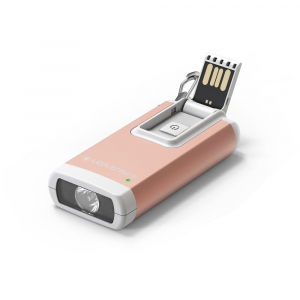LEDLENSER K6R t&ouml;lthető kulcstart&oacute;s l&aacute;mpa Li-ion 400lm r&oacute;zsa-arany (K6RRG-502578)